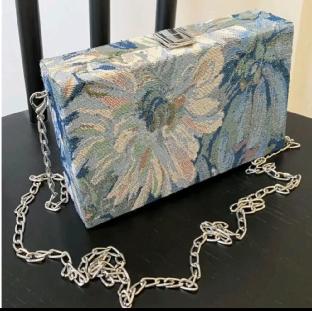 Floral Fabric Clutch